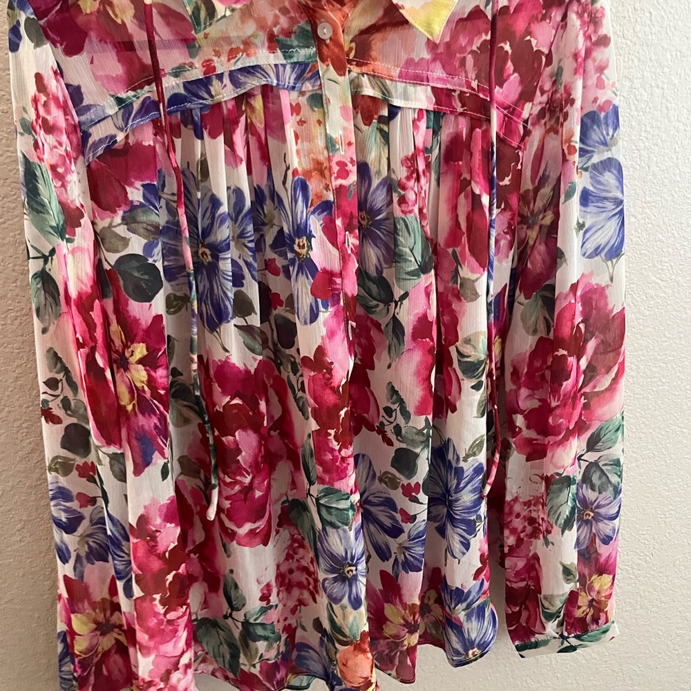 Vici Floral Chiffon Skirt - Multicolor